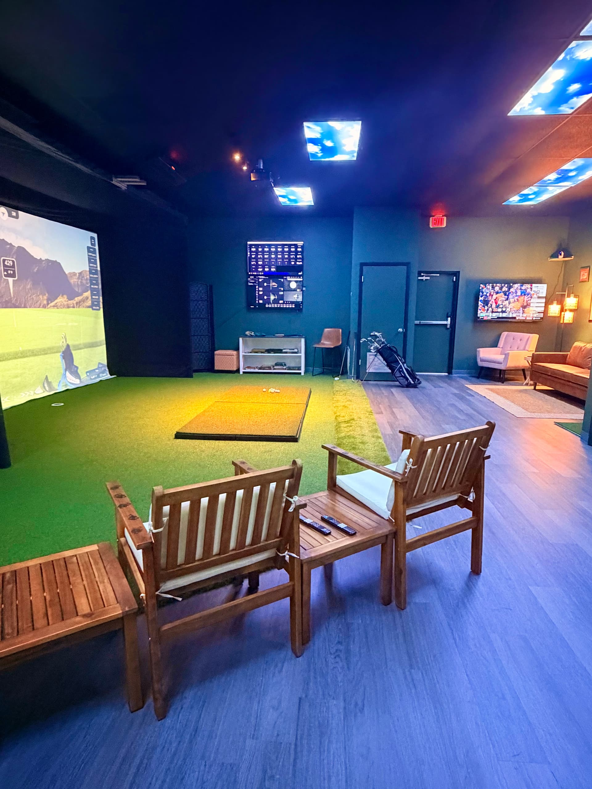 Inside a Future Country Club simulator bay